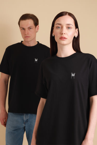 Unisex Oversized T-Shirt Cool Paka Black