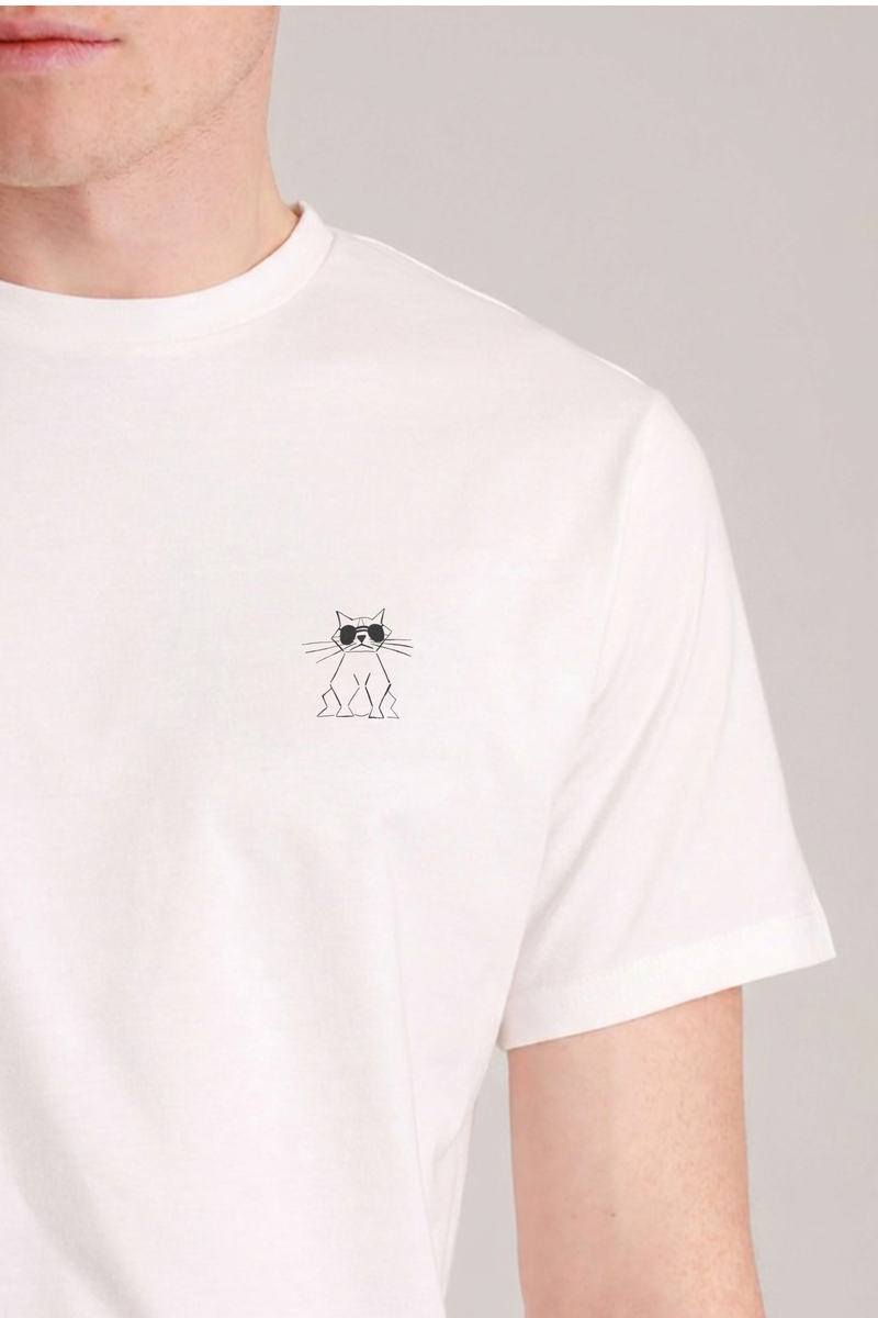 Men T-Shirt Cool Cat – Produktfoto von Ungerade Wien