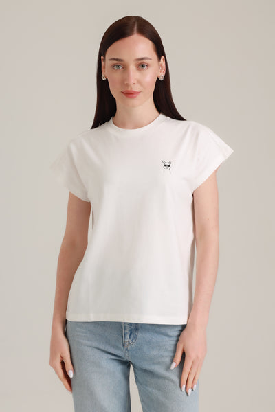 T-Shirt Women Short Sleeves Cool Paka White Alyssum