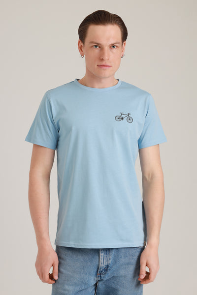 T-Shirt Men Bike Glacier Lake