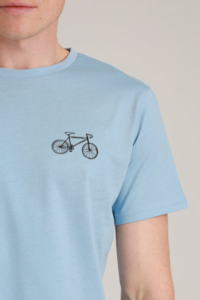 T-Shirt Men Bike Glacier Lake