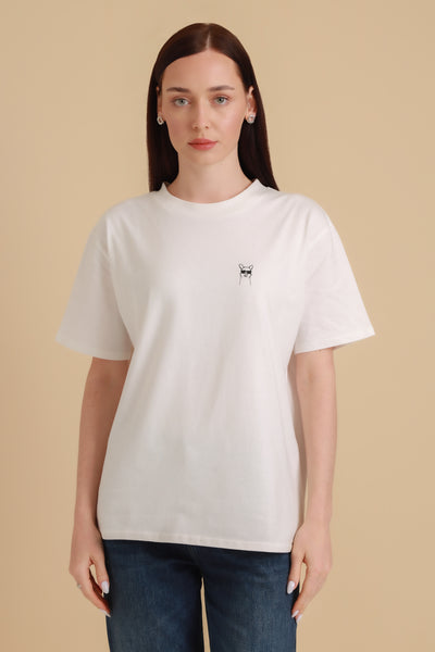 Unisex Oversized T-Shirt Cool Paka White Alyssum