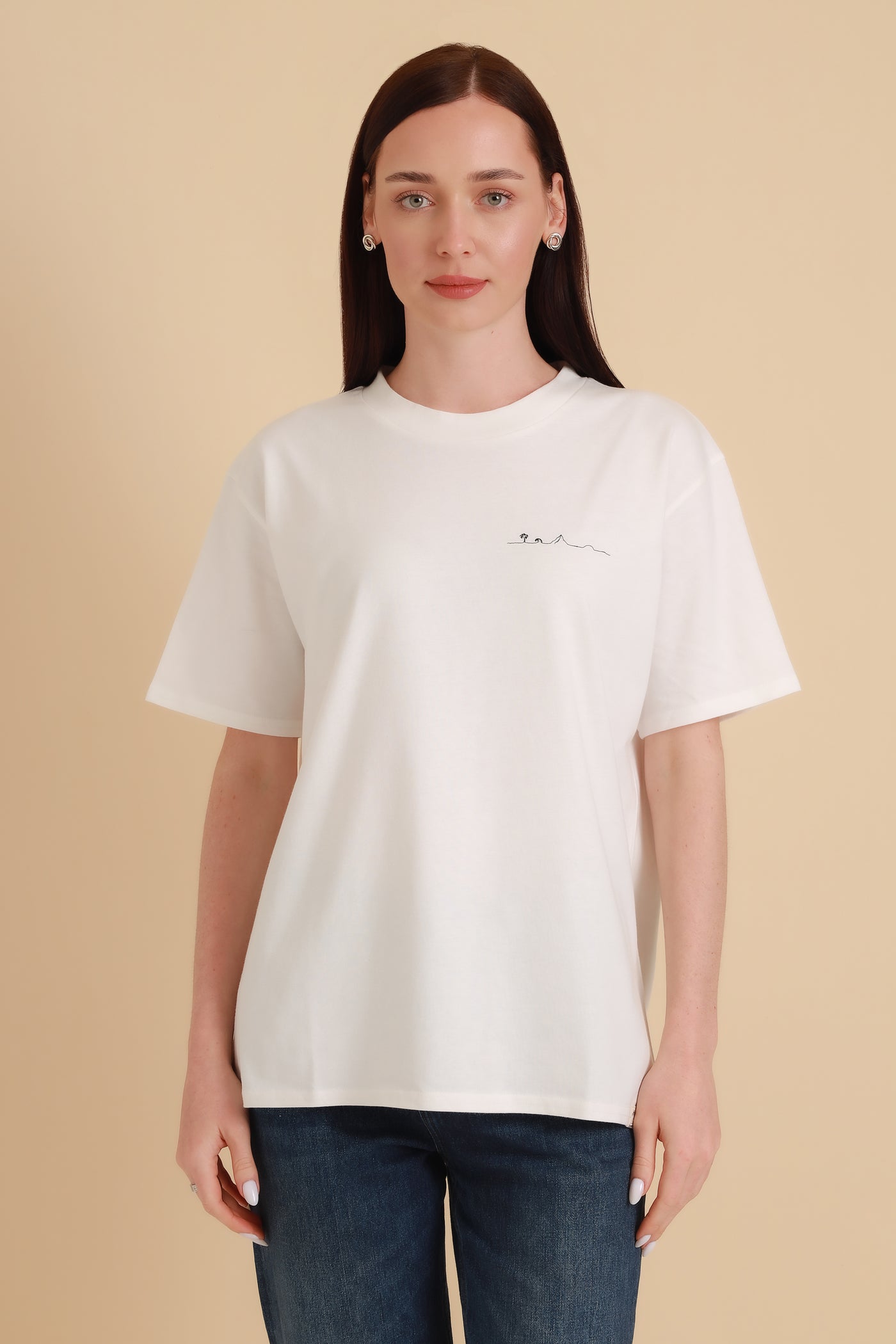 Unisex Oversized T-Shirt Insel White Alyssum