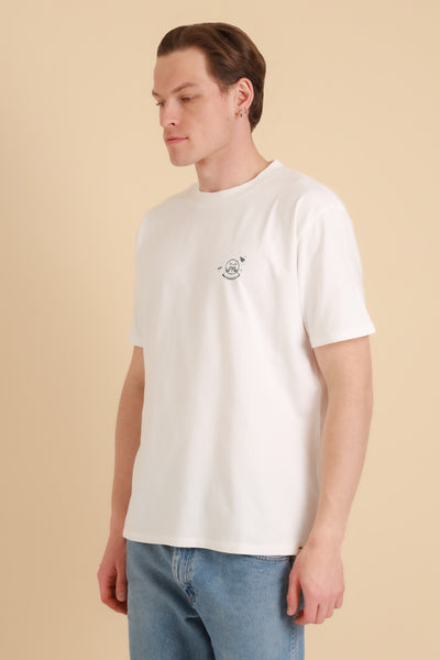 Unisex Oversized T-Shirt Space Cat White Alyssum