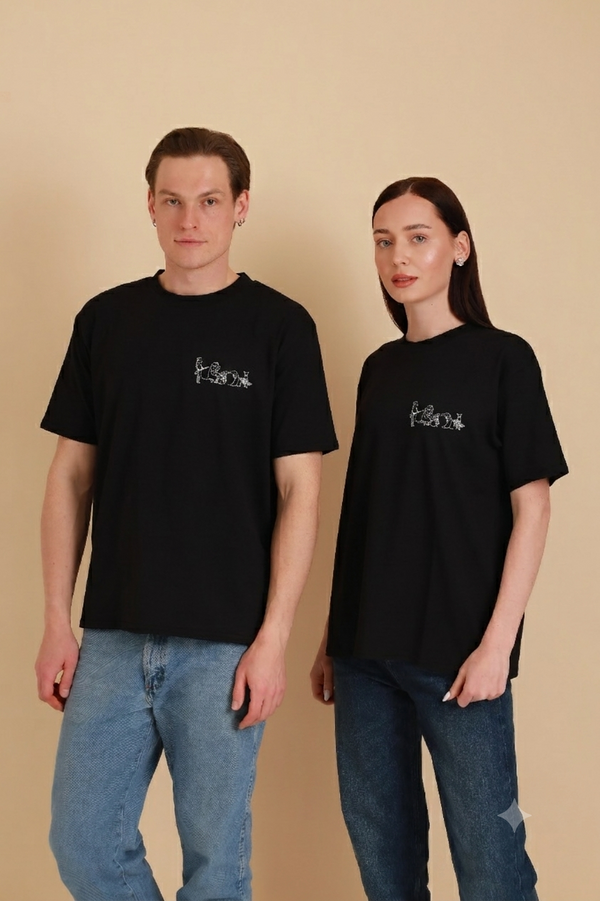 Unisex Oversized T-Shirt Dog Band