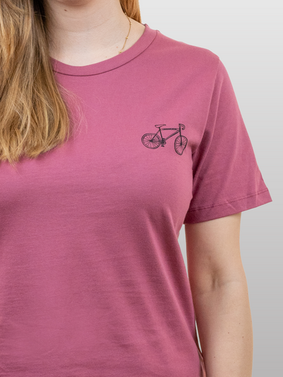 Women T-Shirt A-line Bike Hawthorn Rose