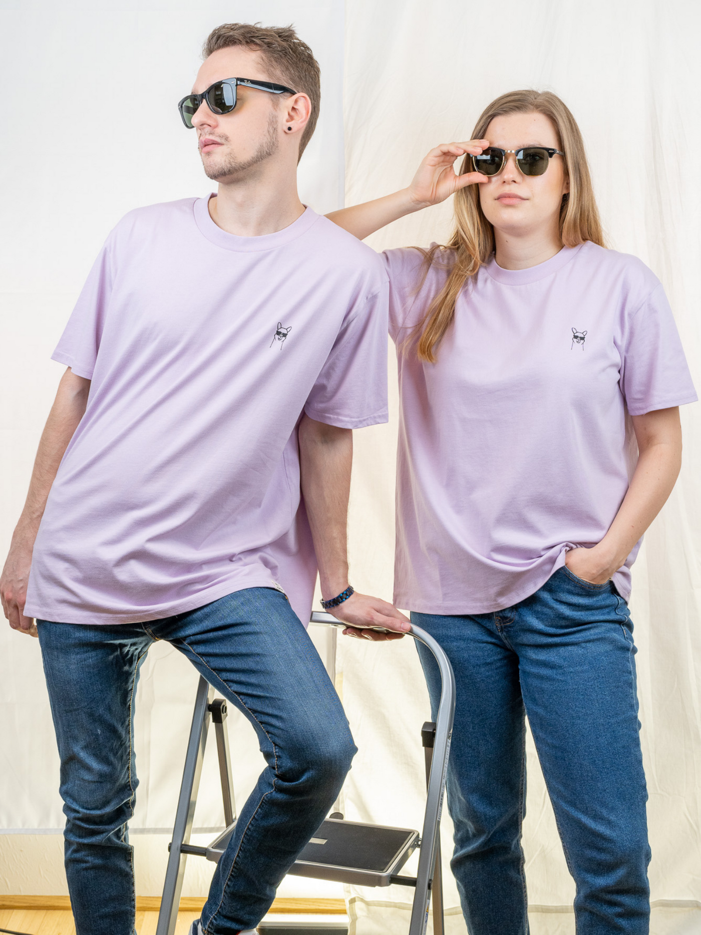 Unisex Oversized T-Shirt Cool Paka Lavender Frost