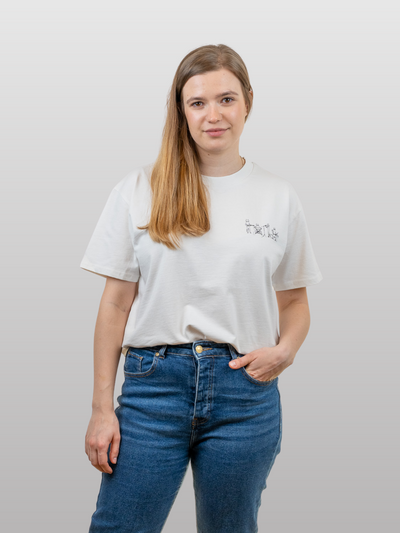 Unisex Oversized T-Shirt Cat Band White Alyssum